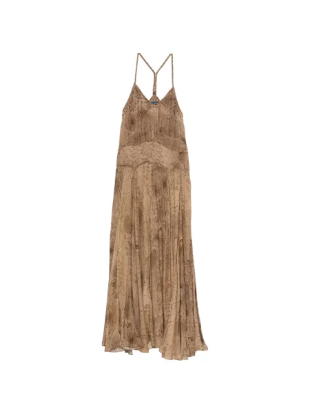 Sukienka maxi Mes Demoiselles z nadrukiem w wężowy wzór