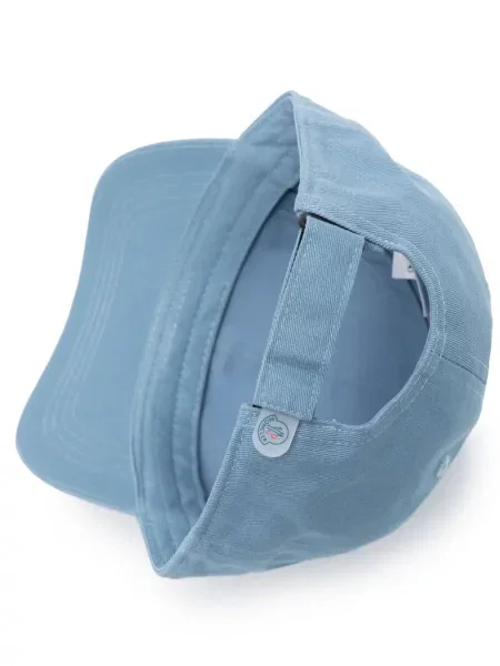 Czapka z daszkiem dziecięca Moncler Enfant niebieska