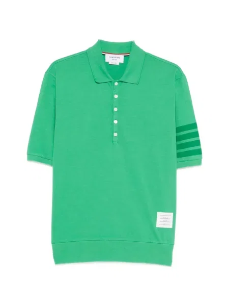 Polo Thom Browne cu dungi verde