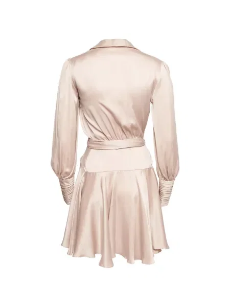 Rochie mini Zimmermann din satin plic roz