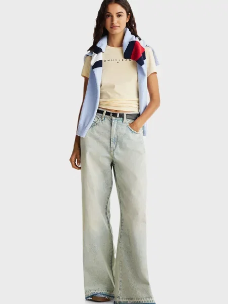 Широкі джинси Tommy Jeans блакитні