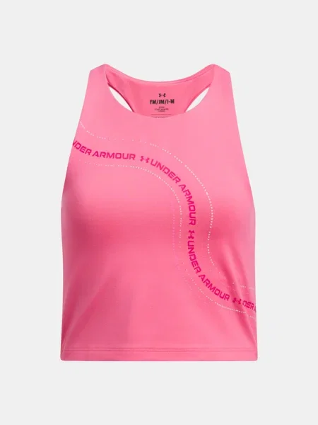 Cropped felső Under Armour rózsaszín