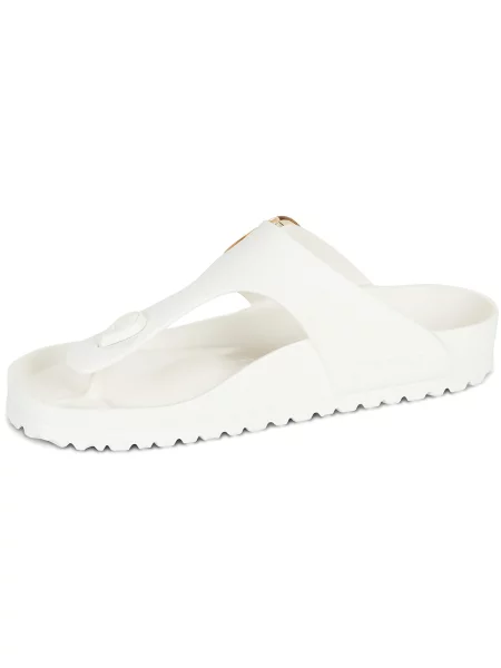 BIRKENSTOCK Ujjelválasztó-pántos szandál Gizeh' fehér