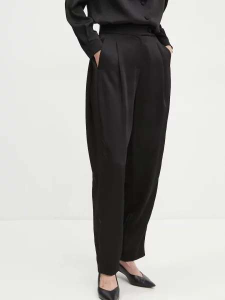 Панталон La Mania ALLURE с широка каройка с висока талия LM.ALLURE черно