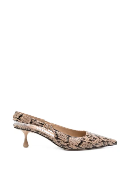 Pantofi cu toc Jimmy Choo slingback cu model piele de șarpe