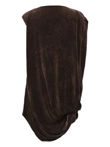 Top Rick Owens de catifea maro