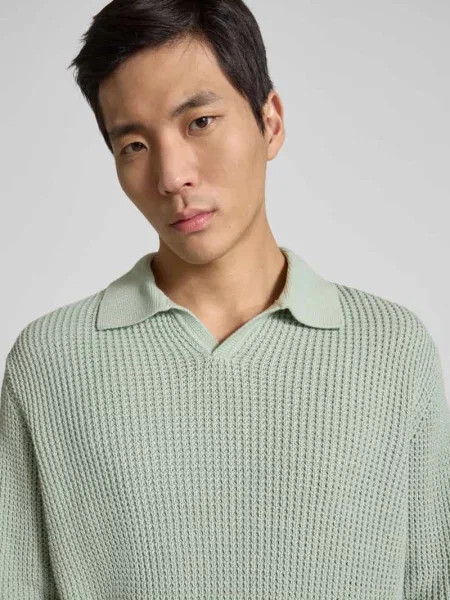 Sweter dzianinowy z czystej bawełny o kroju relaxed fit model DERECK' Selected Homme