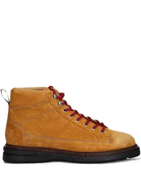 Botine Gant cu șireturi din dantelă galben