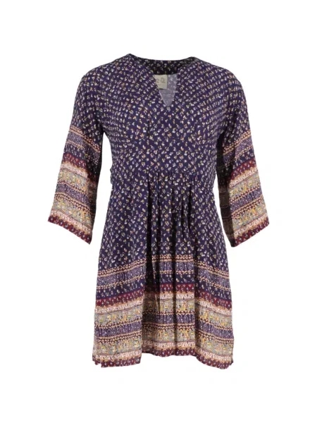Rochie mini Sea cu decolteu în V albastru