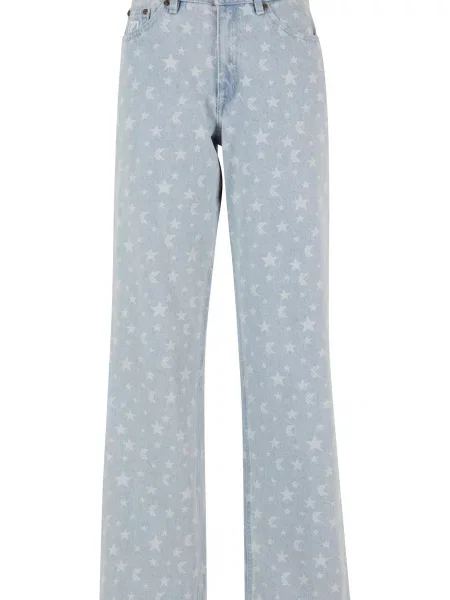 Karl Kani Jeans albastru deschis / maro alb