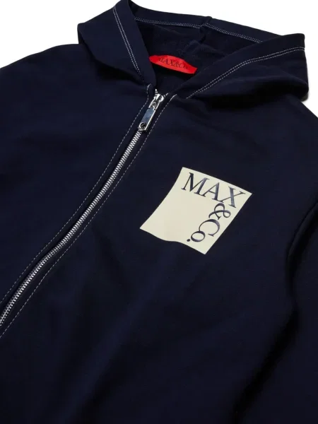 Bluza z kapturem dziecięca Max&co. niebieska