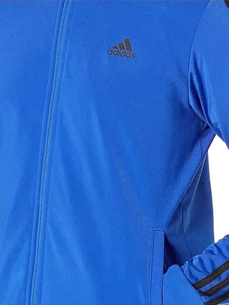 Tricou polo Adidas cu dungi alergare cu autograf negru