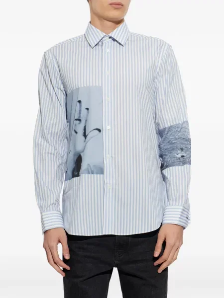 Cămașă Paul Smith cu imagine alb