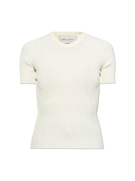 Sweter Ami Paris beżowy