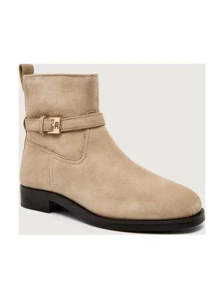 Tommy Hilfiger Botine | piele întoarsă bej