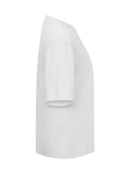 Clique Over-T Oversize T-shirt z białej bawełny – White biała