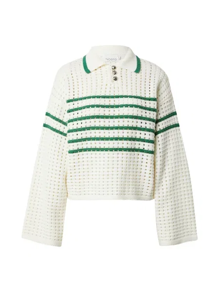 Noella Sveter Leen zelená biela