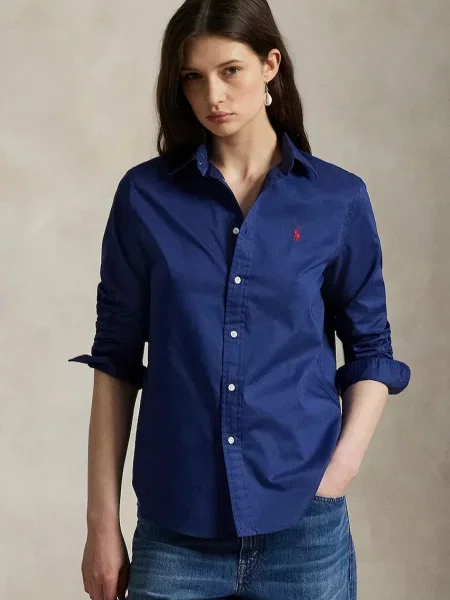 Polo Ralph Lauren cămașă din bleumarin cu guler clasic regular