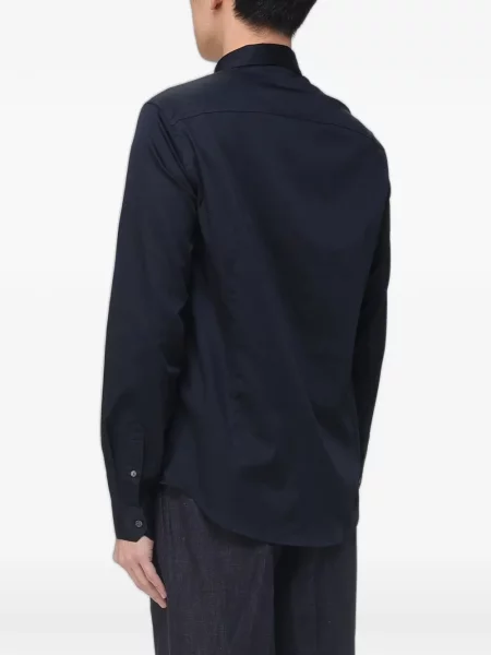 Cămașă Armani Exchange cu autograf negru
