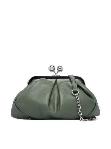 Weekend MaxMara De piele geantă pe umăr PRATI Pasticcino verde