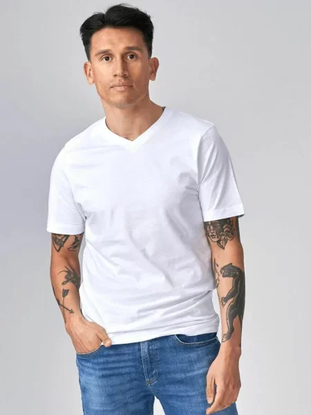TEESHOPPEN Cămașă Basic V alb