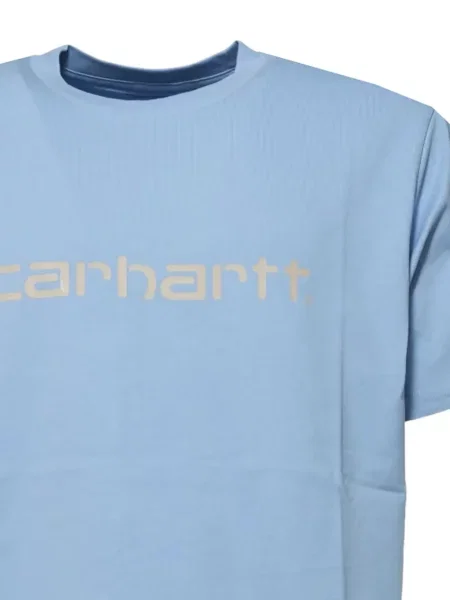 Tričko Carhartt Wip s autogramem modré