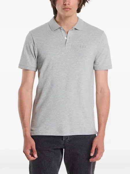 Tricou polo Gap cu broderie gri