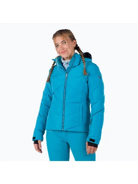 Дамско скиорско яке Rossignol Staci Pearly Jkt niagara синьо