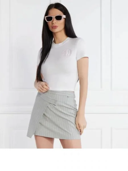 Versace Jeans Couture Póló | Cropped Fit fehér