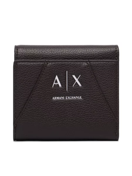 Портфейл Armani Exchange Тъмнобежов