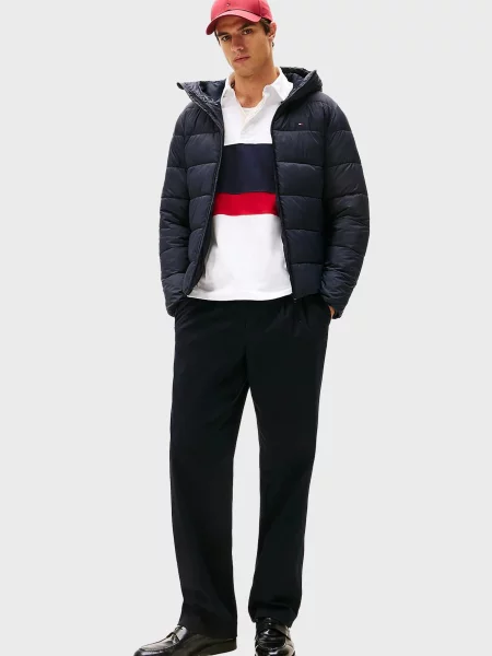 Куртка Tommy Hilfiger з капюшоном синя