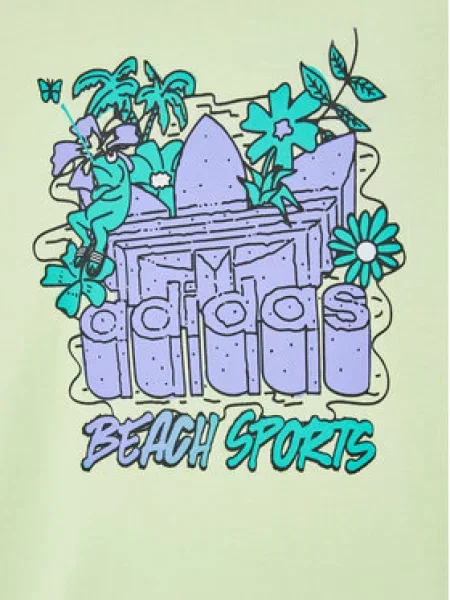 Adidas T-shirt Graphic Stoked Beach žuta