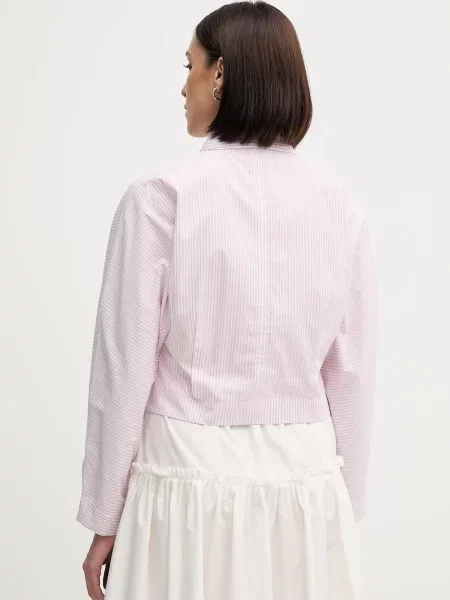 Классическая ошейниковый рубашка United Colors Of Benetton розовая