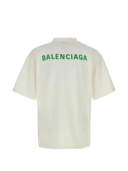 Tricou Balenciaga cu imagine alb
