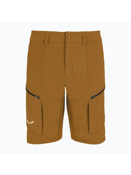 Pantaloni scurți de trekking pentru bărbați Salewa Puez DST Cargo golden brown auriu