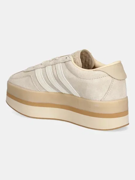 Semišové tenisky adidas Originals Gazelle Stack béžové