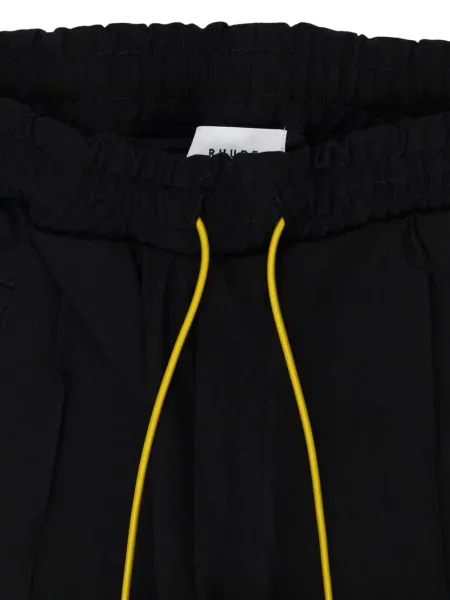 Pantaloni Rhude cu dungi alergare negru