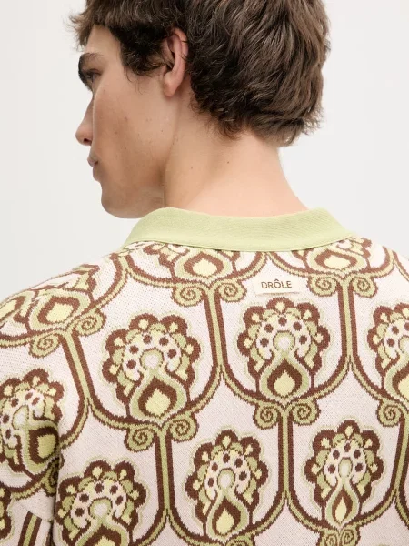 Drôle de Monsieur kardigán Cardigan Tapisserie Florale zöld
