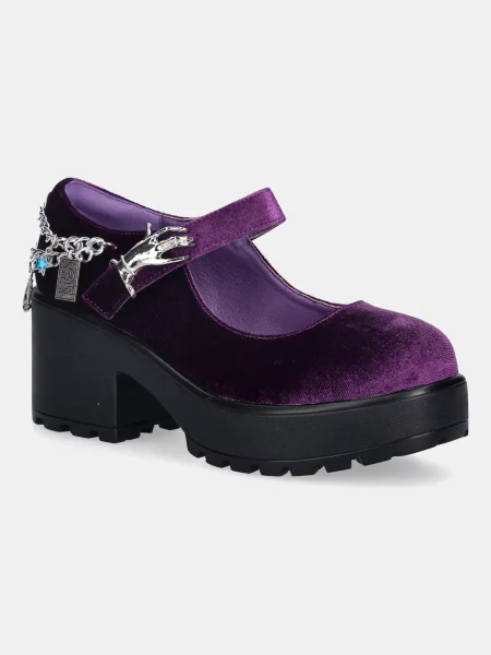 Обувки с дебел Koi Footwear Tira Mary Jane лилаво с дебел виолетово