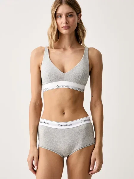 Calvin Klein Underwear trojuholníková podprsenka s modalom sivá