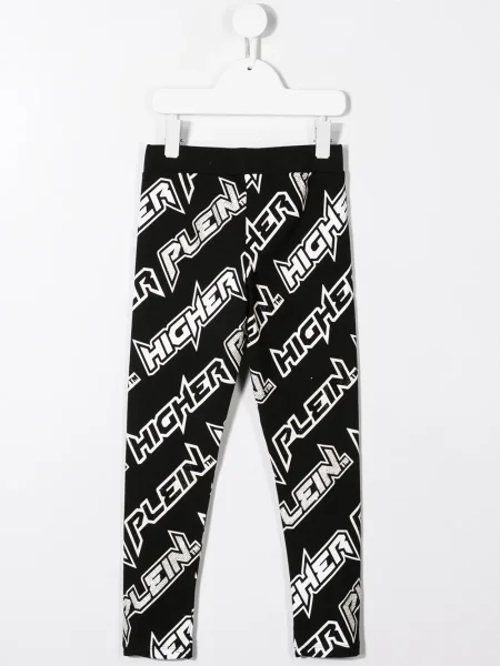 Legginsy dziecięce Philipp Plein czarne
