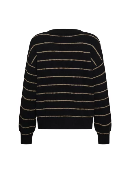 Dzianinowy sweter Kaffe czarny