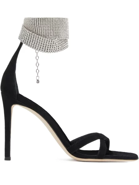 Sandale Giuseppe Zanotti de cristal negru