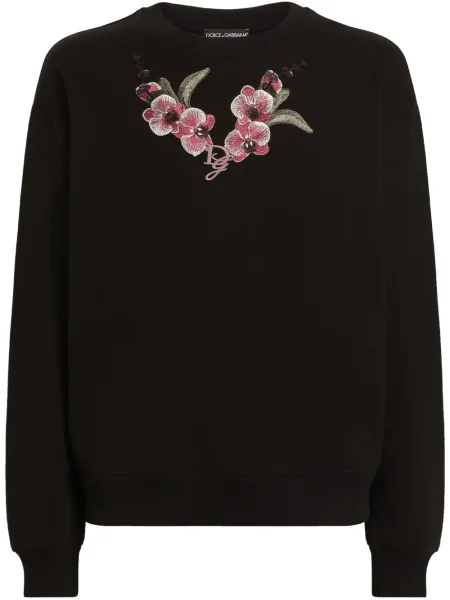 Hanorac Dolce & Gabbana cu broderie negru