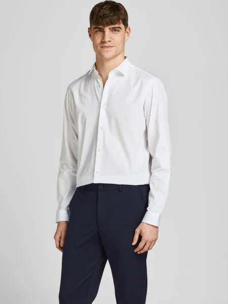 JACK & JONES Cămașă Cardiff murdar alb