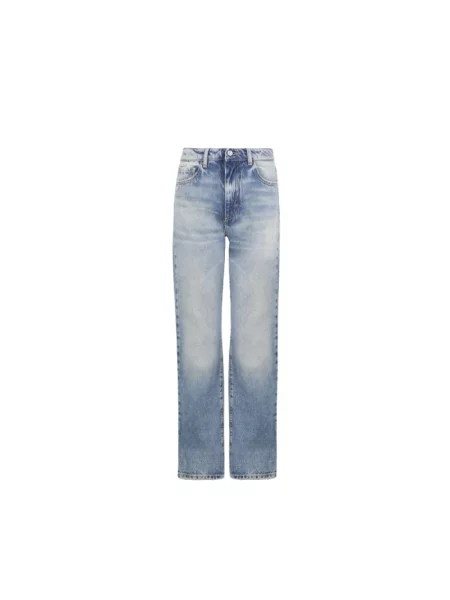 Jeansy straight leg Icon Denim niebieskie