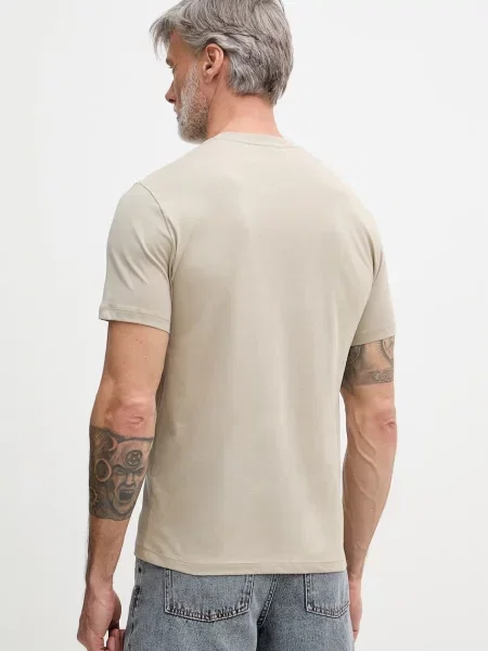 Armani Exchange t-shirt beżowa