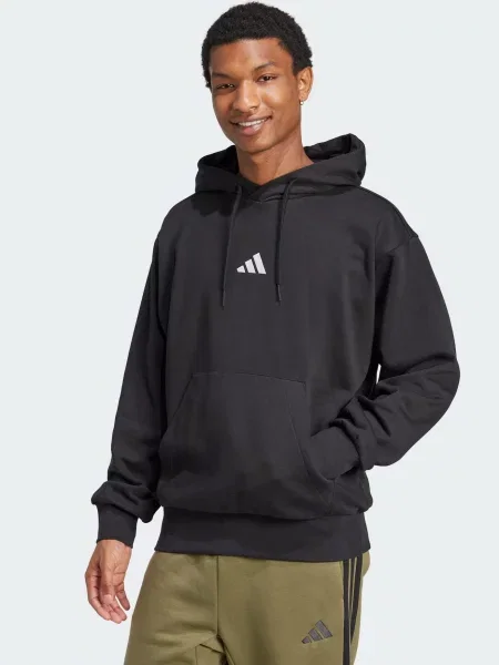 ADIDAS SPORTSWEAR Športová mikina Feelcozy / biela čierna