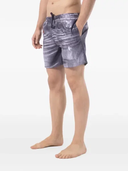Slip de baie Just Cavalli cu imagine albastru