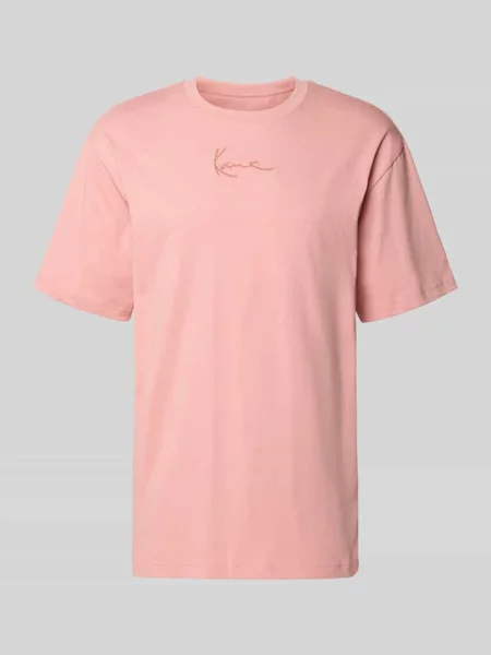 T-shirt w kroju regular fit z haftowanym logo Karl Kani